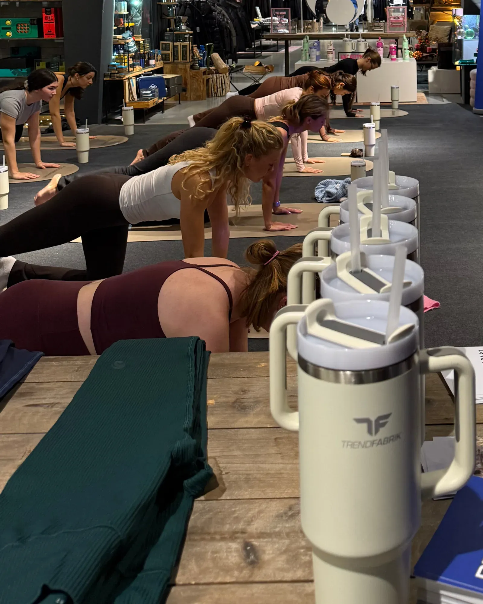 Pilates-Einheit mit REFORMÉ bei der Ladies Night in der Trendfabrik